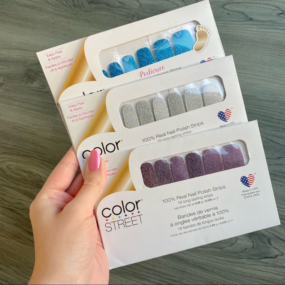 Color Street Glitter Bundle - How Suede Is It, Fort Worth It, Night Terror